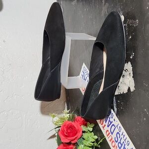 BOTKIER Britt  Black Leather Suede Ballerina Flats 6